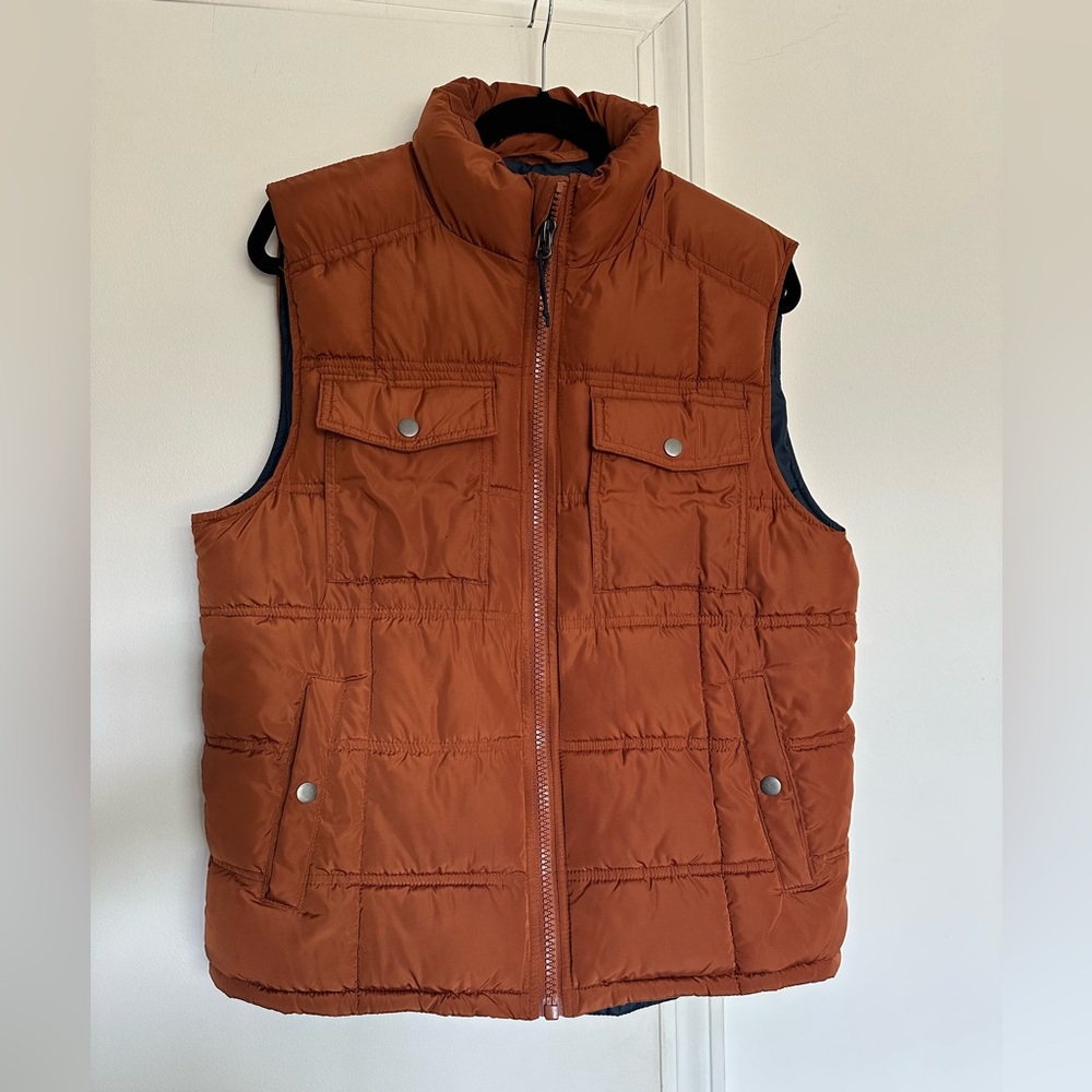 Goodfellow & Co Men's Orange Puffer Vest